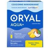 Oryal Aqua+ Ananas, Kokosnoot, Mango, suikervrij, 14 sachets