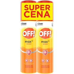 OFF! Max, muggen- en tekenspray, met icaridine 16%, 2 x 100 ml