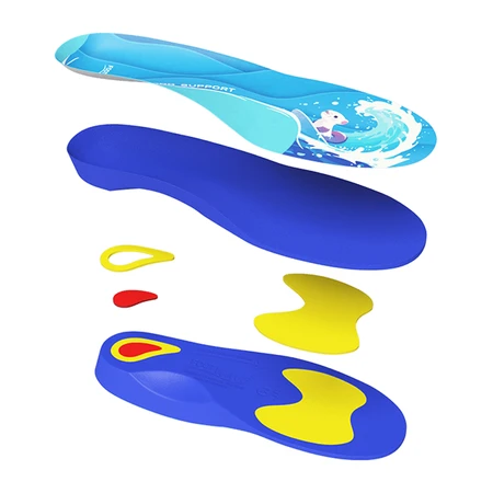 FootWave Kids Supi, semelles orthopédiques, valgité fonctionnelle des pieds et des genoux, pieds plats, Kids, 32-34, 1 paire