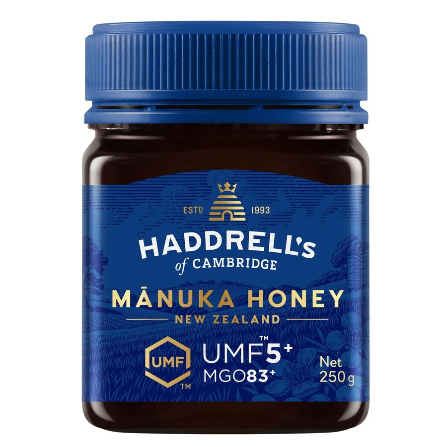 Haddrell's, Manuka UMF 5+ MGO 83+ honey, 250 g
