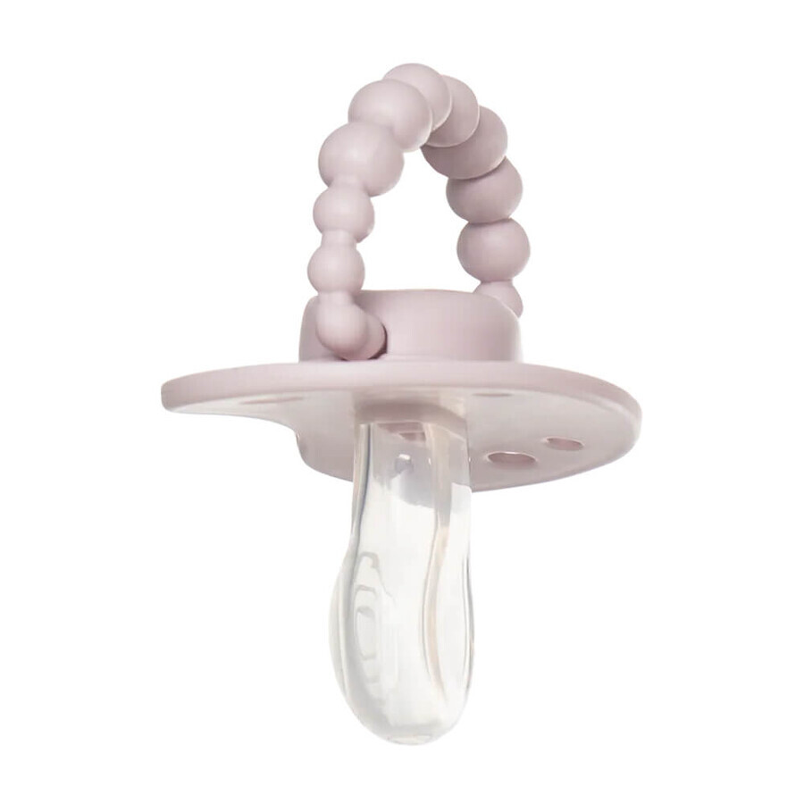 Luu Kids, chupete, posicionamiento, silicona, Blueberry Shake, 3-6 meses, 1 pieza