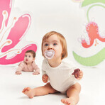 Luu Kids, chupete, posicionamiento, silicona, Blueberry Shake, 3-6 meses, 1 pieza