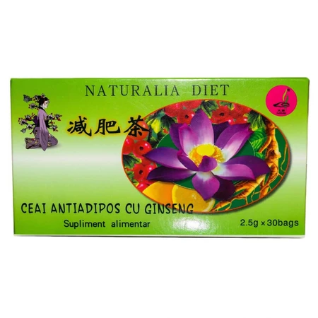 Tee zum Abnehmen mit Ginseng, 30 Sachets, Naturalia Diet