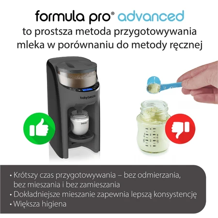 Baby Brezza Formula Pro Advanced, distributeur de lait, gris foncé
