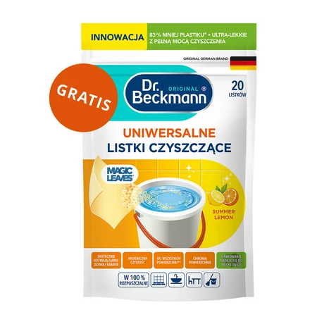 Dr Beckmann Magic Leaves set, frunze de spălare, universale, 3 x 20 bucăți + frunze de curățare, universale, Lămâie de vară, 20 bucăți gratuite
