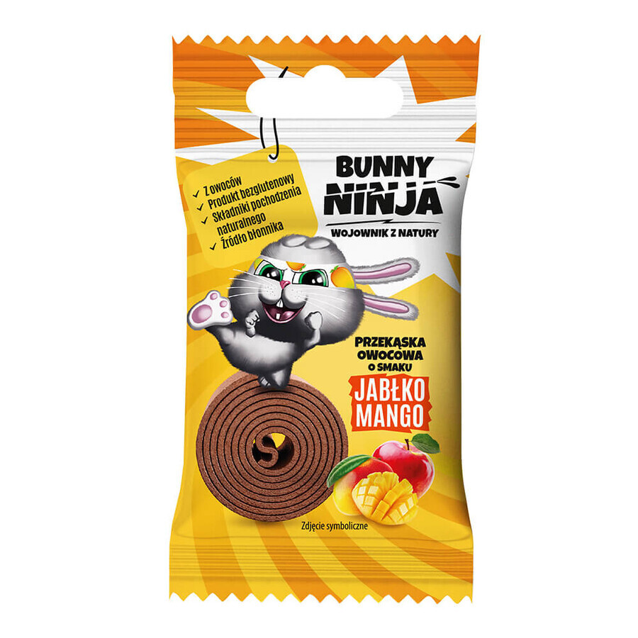 Bunny Ninja Rolls Mix, Fruchtsnack, gemischte Geschmacksrichtungen, 15 g x 18 Stück DEKORIERTE VERPACKUNG
