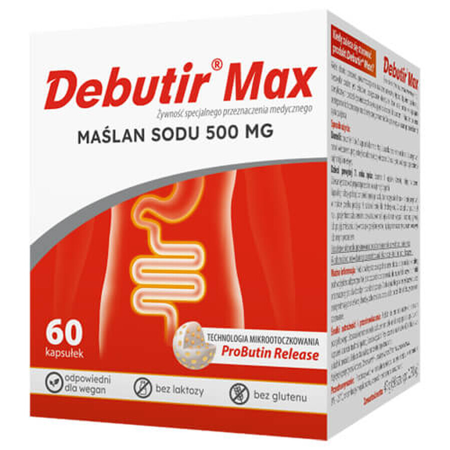 Debutir Max, 60 capsule AMBALAJ DEFECTAT