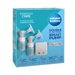 Canpol Babies Express Care set, tire-lait électrique double avec aspirateur nasal + coquille pour tire-lait électrique, 2 pièces