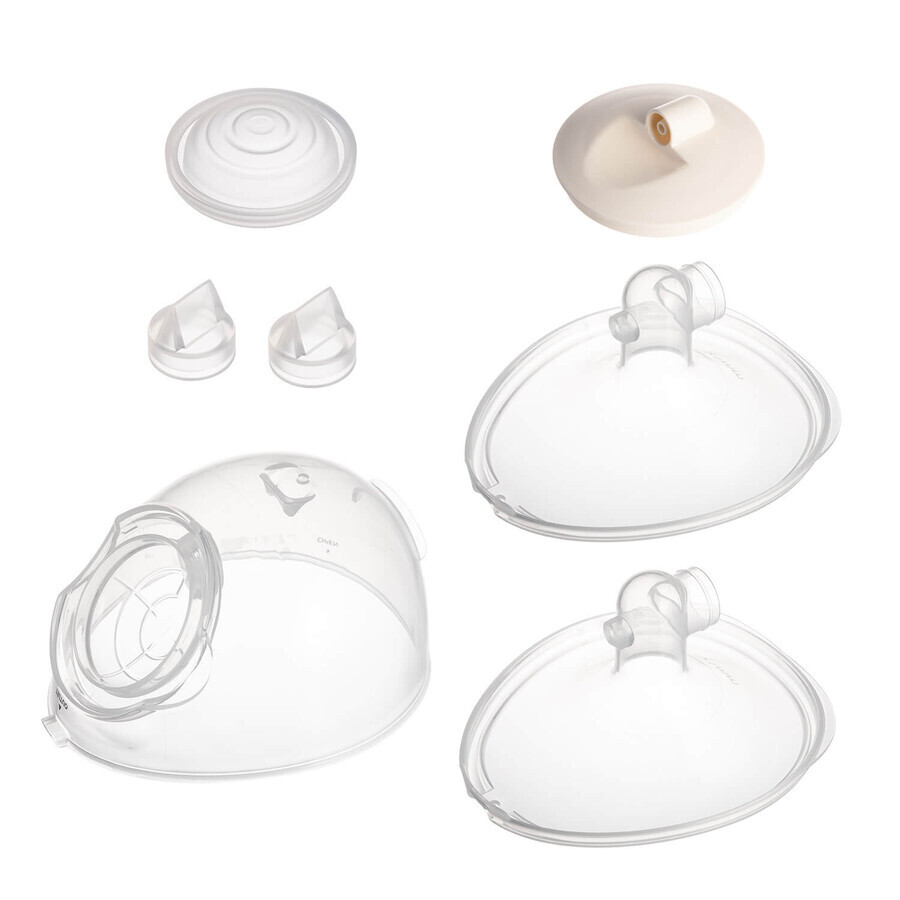 Canpol Babies Express Care set, tire-lait électrique double avec aspirateur nasal + coquille pour tire-lait électrique, 2 pièces