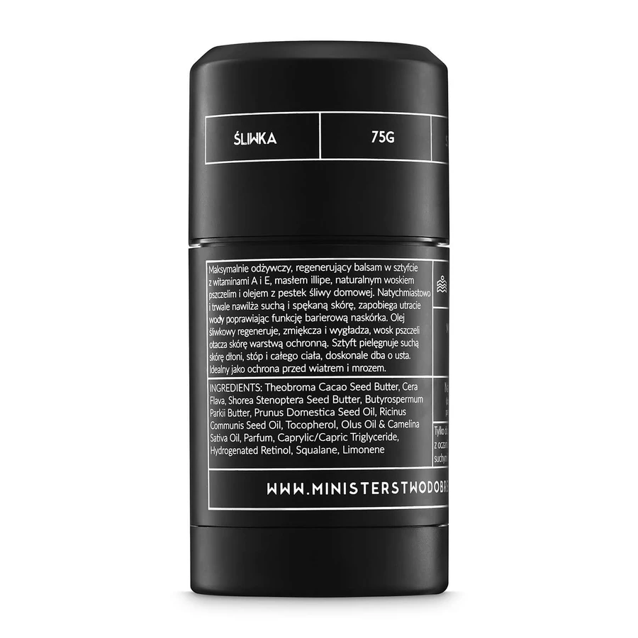 Ministry of Good Soap, stick lotion, pruim, 75 g