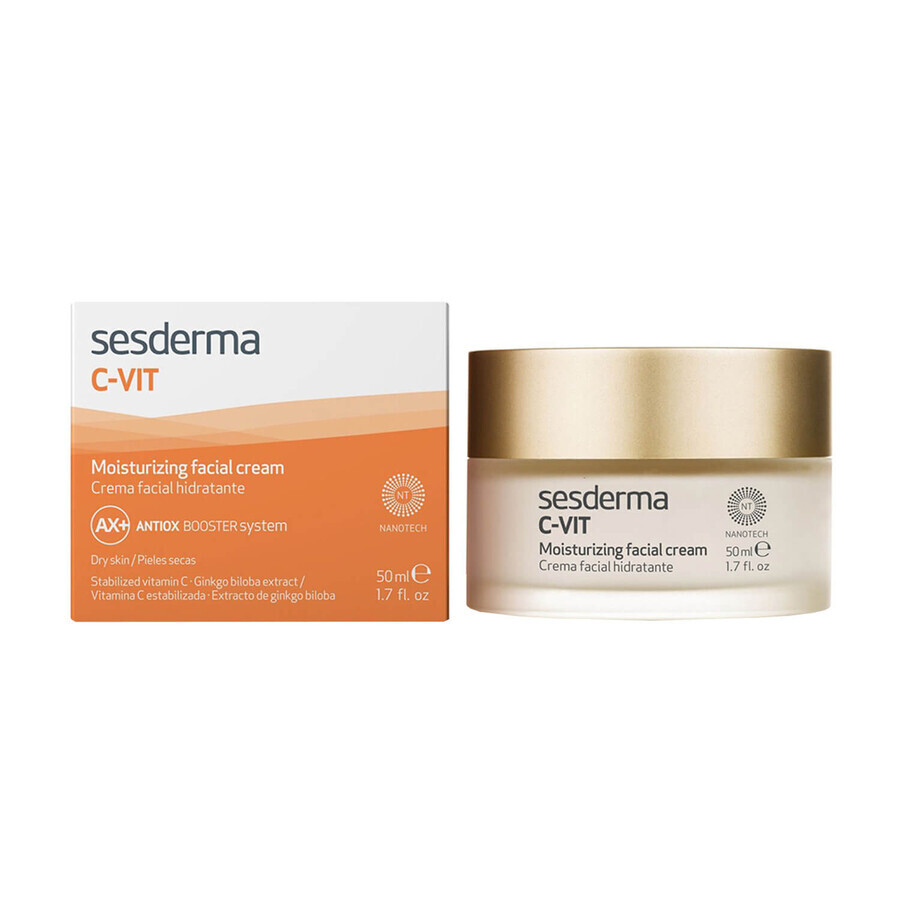 Set Sesderma C-Vit, crema viso illuminante, 50 ml + crema viso idratante, 50 ml per 1 centesimo