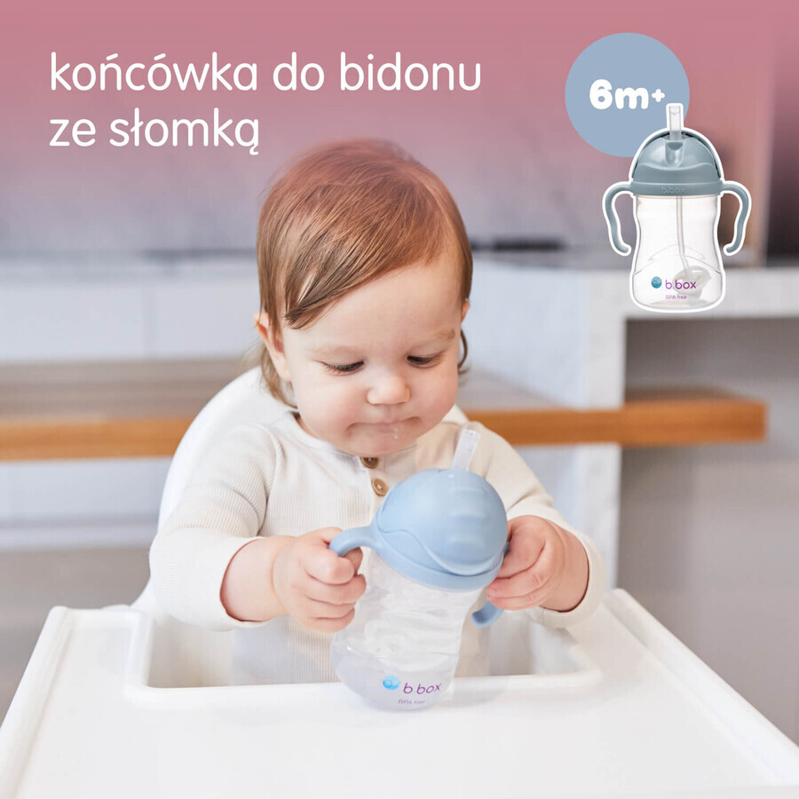 B.Box, ceașcă pentru învățat să bea, set 4 în 1, albastru, de la 4 luni, 240 ml