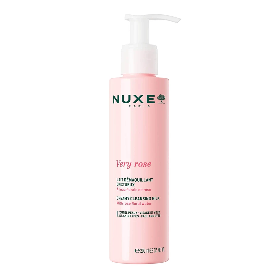 Nuxe Very Rose, leche desmaquillante cremosa, 200 ml