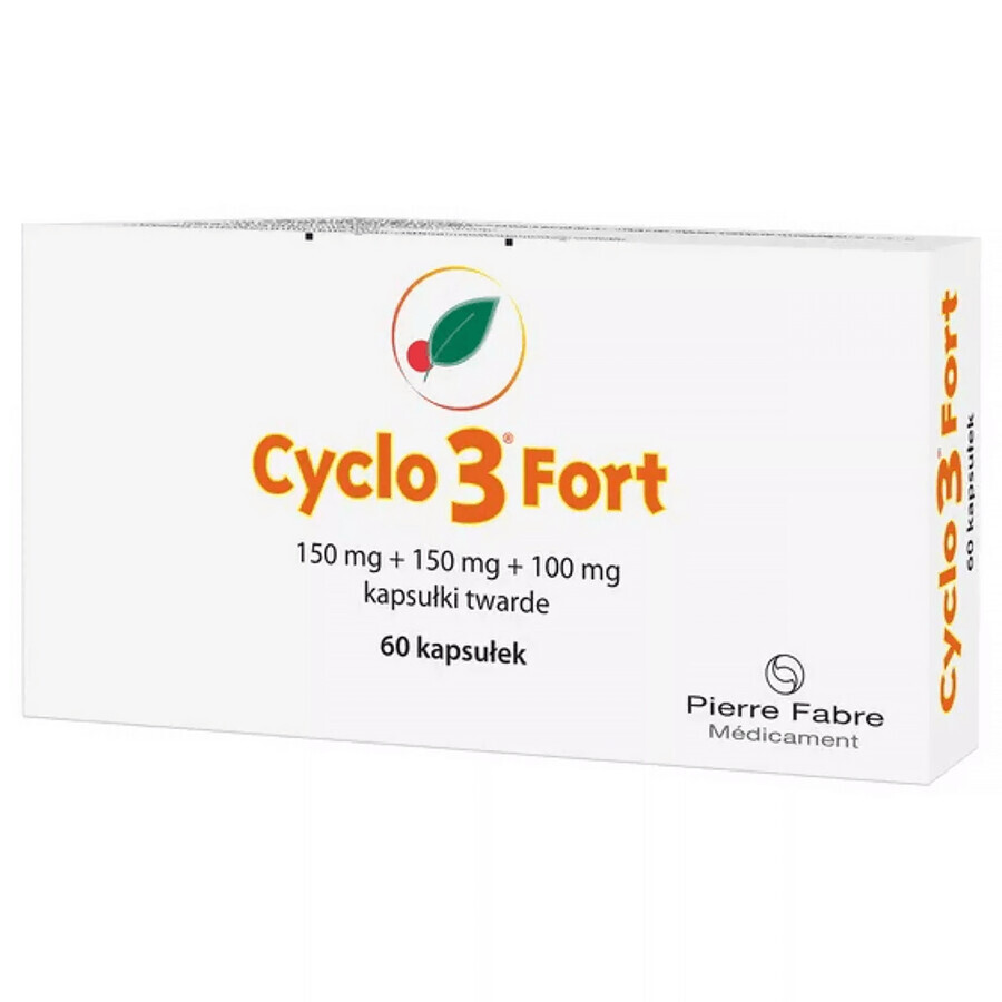 Cyclo 3 Fort 150 mg + 150 mg + 100 mg, 60 capsules