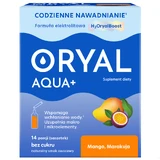 Oryal Aqua+ Mango, Passievrucht, suikervrij, 14 sachets
