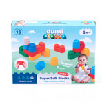 Dumel Blocks, bloques supersuaves, a partir de 6 meses, 16 piezas Dumel Blocks, bloques supersuaves, a partir de 6 meses, 16 piezas