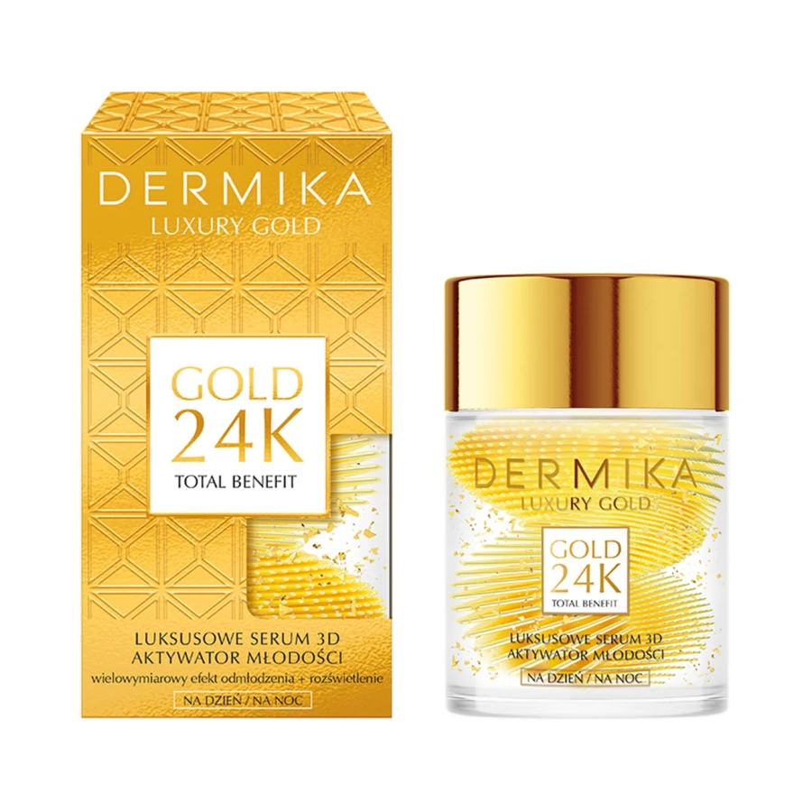 Dermika Luxury Gold 24K Youth Activator, 3D day and night serum, 60 g