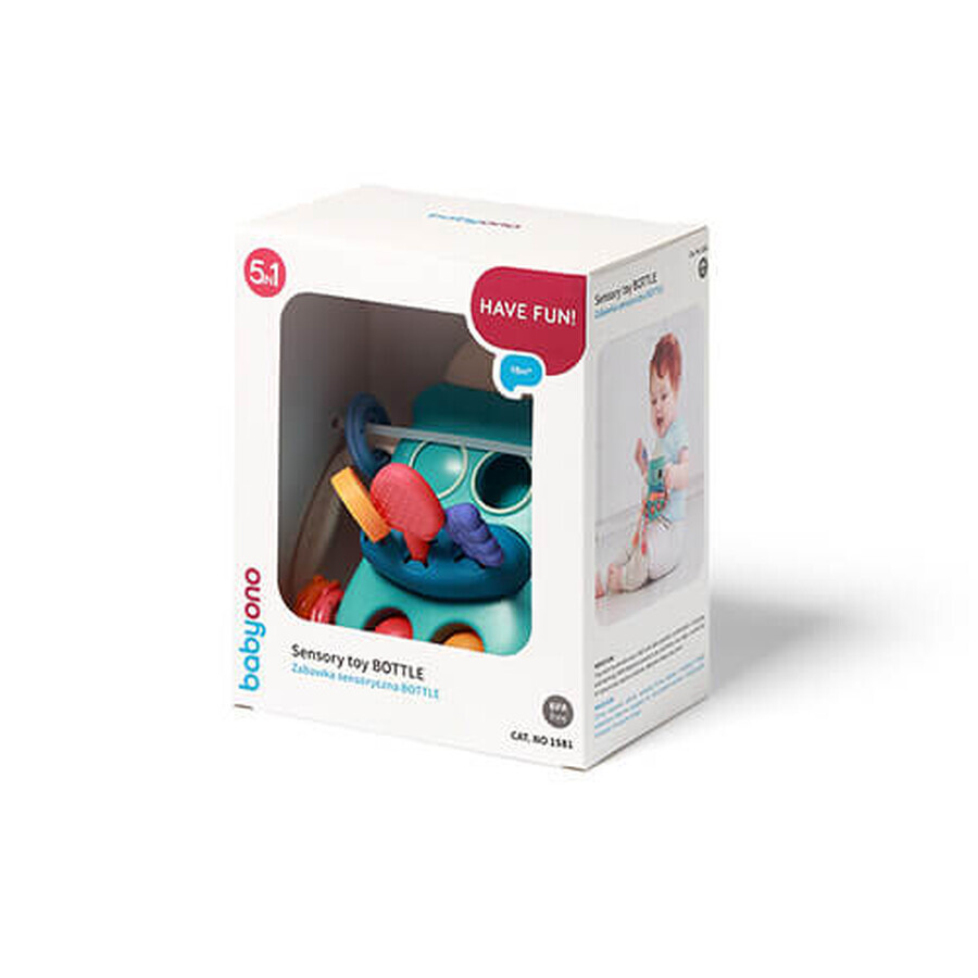 BabyOno, sensory toy, bottle, from 18 months, 1 piece