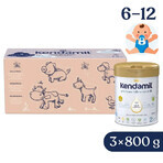 Kendamil Premium 2 HMO+, Folgemilch, nach 6 Monaten, 3 x 800 g