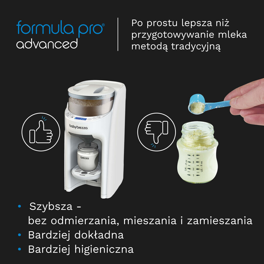 Baby Brezza Formula Pro Advanced, milk machine, white