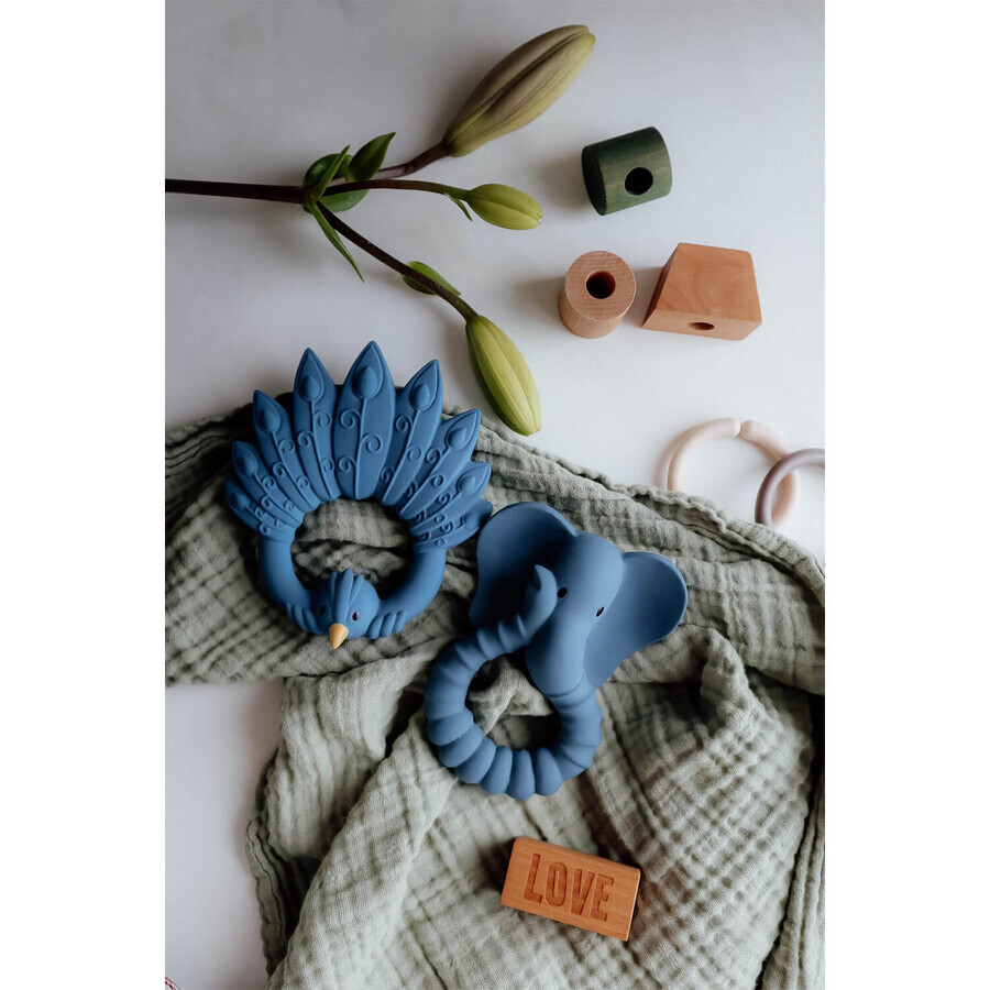 Natruba, natural rubber teether, elephant, from birth, 1 piece