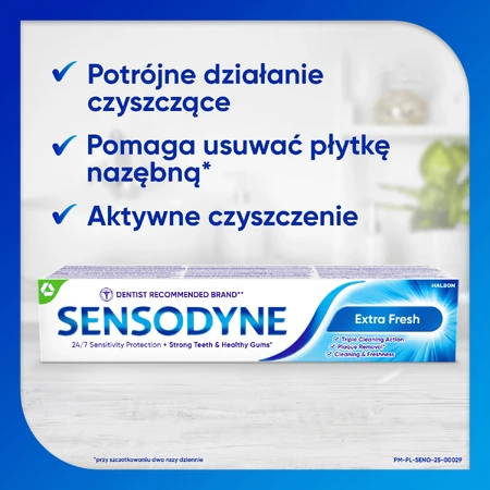 Sensodyne, Pasta dentífrica Extra Fresh, 75 ml