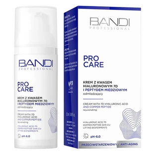 Bandi Professional Pro Care, Anti-Aging-Creme mit 7D-Hyaluronsäure und Kupferpeptid, 50 ml