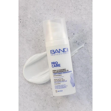Bandi Professional Pro Care, Anti-Aging-Creme mit 7D-Hyaluronsäure und Kupferpeptid, 50 ml