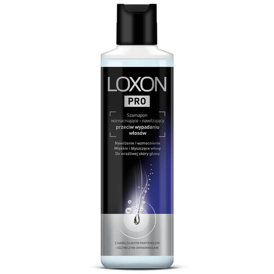 Set Loxon Pro, shampoo rinforzante e idratante contro la caduta dei capelli, 2 x 250 ml