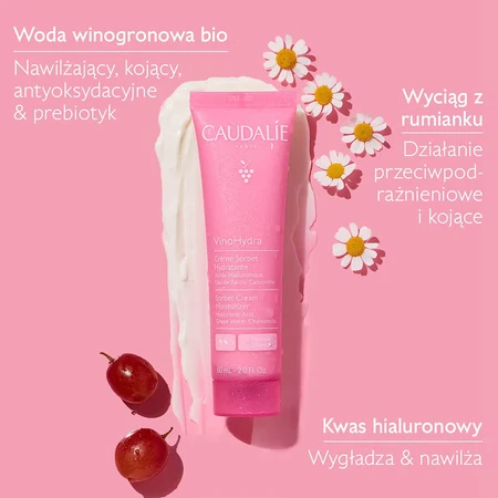 Caudalie VinoHydra, moisturizing face sorbet cream, 60 ml