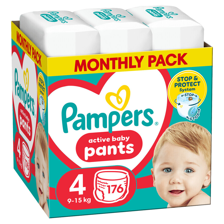 Pampers Pants set, pannolini, Maxi, taglia 4, 9-15 kg, 2 x 176 pz.