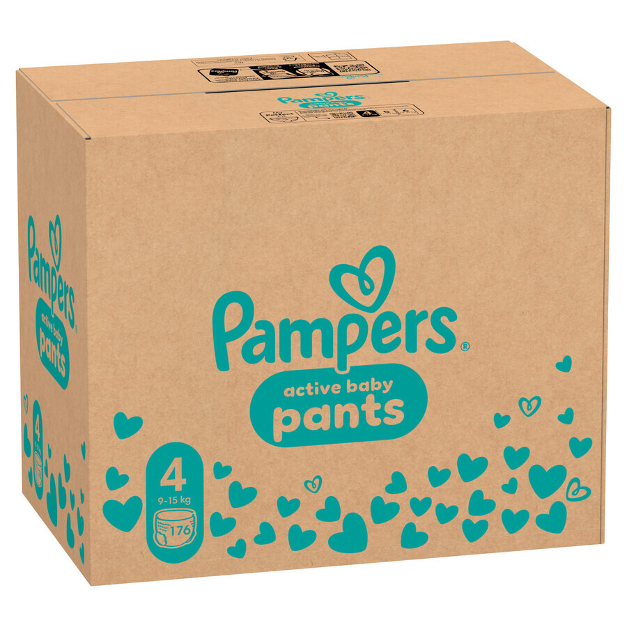 Pampers Pants set, pannolini, Maxi, taglia 4, 9-15 kg, 2 x 176 pz.