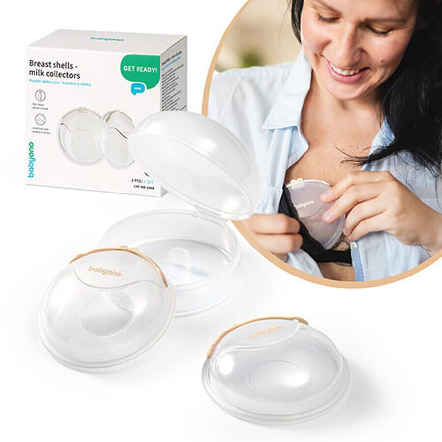 BabyOno, coppette per allattamento, raccoglitori di latte, 2 pezzi