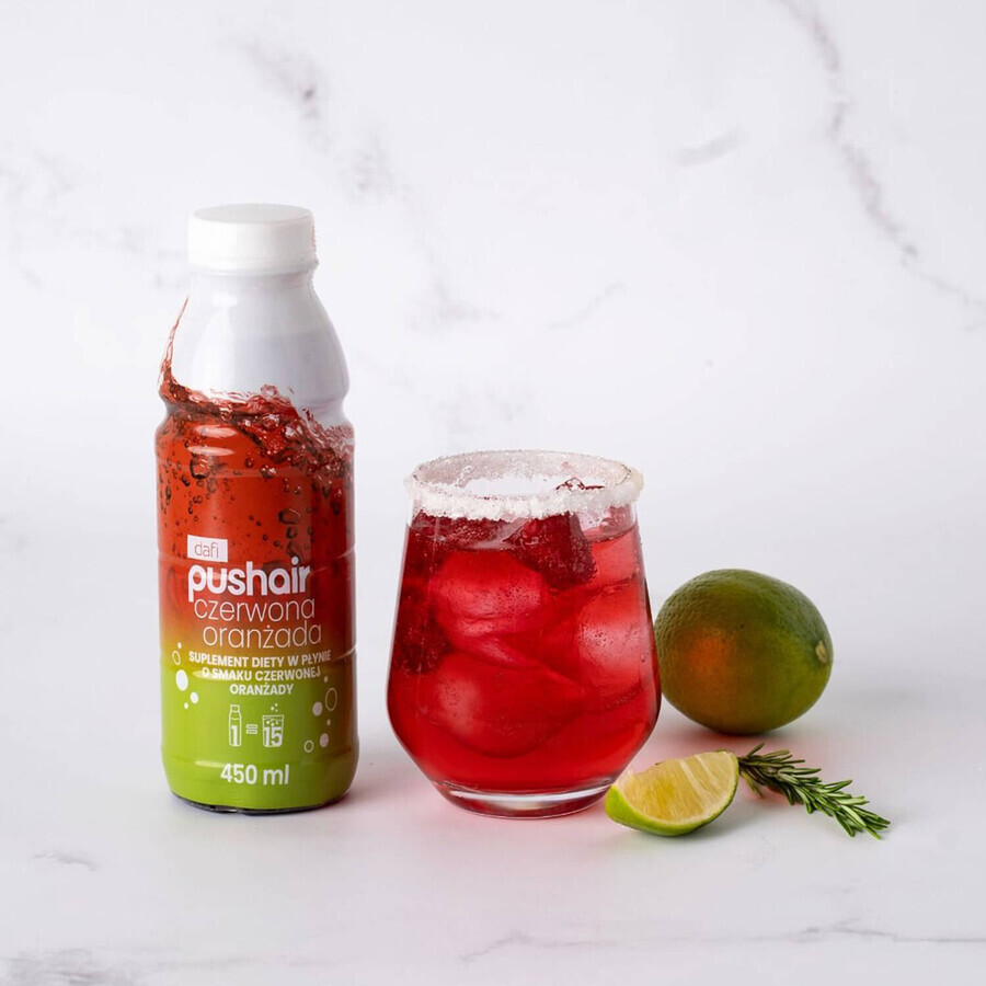 Dafi PushAir Naranjas Rojas, complemento alimenticio líquido, 450 ml