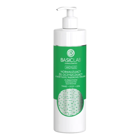 BasicLab Micellis, normalisierendes Reinigungsgel für fettige, zu Akne neigende und empfindliche Haut, 300 ml