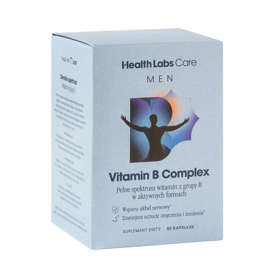 Health Labs Vitamin B Complex Men, 60 capsules