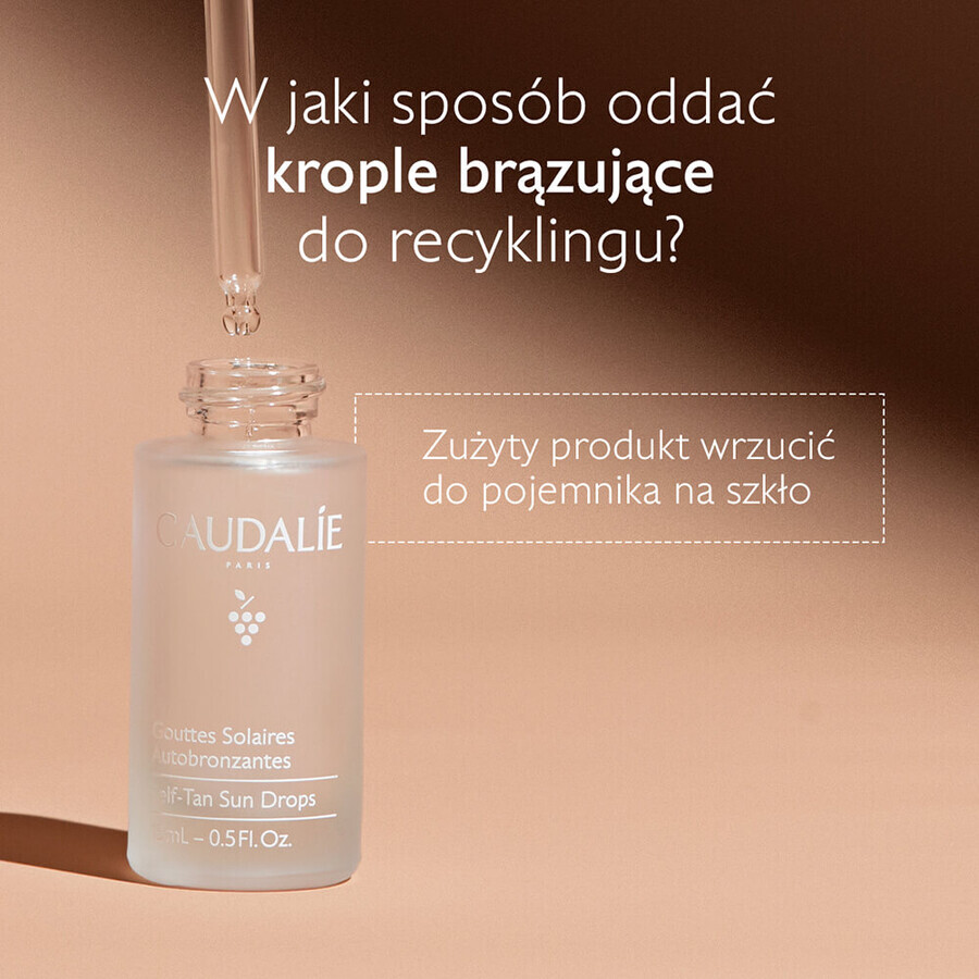 Caudalie Self-Tan Sun Drops, self-tanning bronzing drops, 15 ml