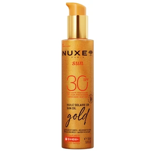 Nuxe Sun, huile bronzante illuminante pour le visage et le corps, spray, SPF 30, 150 ml