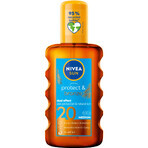 Nivea Sun Protect & Bronze set, Aceite solar en spray activador del bronceado natural, FPS 20, 200 ml + gel-crema calmante para después del sol, 175 ml + toalla de playa gratis