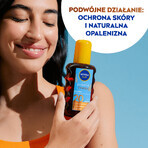 Nivea Sun Protect & Bronze set, Aceite solar en spray activador del bronceado natural, FPS 20, 200 ml + gel-crema calmante para después del sol, 175 ml + toalla de playa gratis