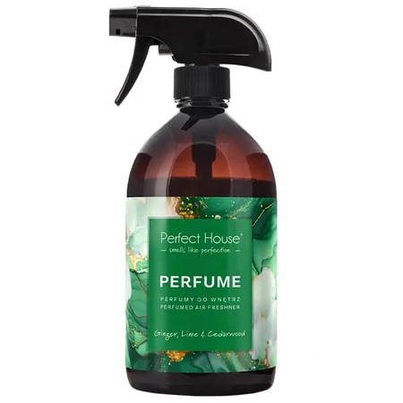 Perfect House Perfume, interior perfume, ginger, lime & cedarwood, 500 ml