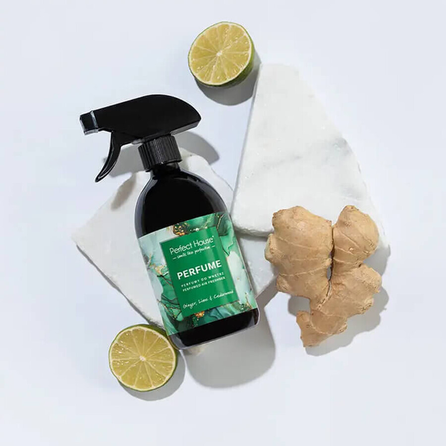 Perfect House Perfume, interior perfume, ginger, lime & cedarwood, 500 ml