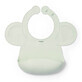 BabyOno, silicone bib with adjustable clasp, green, from 6 months, 1 piece