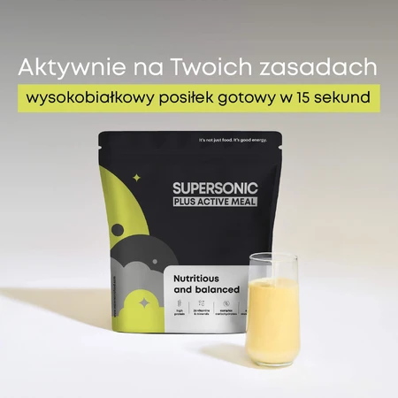 Supersonic Complete Meal Plus Active Meal, goût lait crémeux, 1000 g