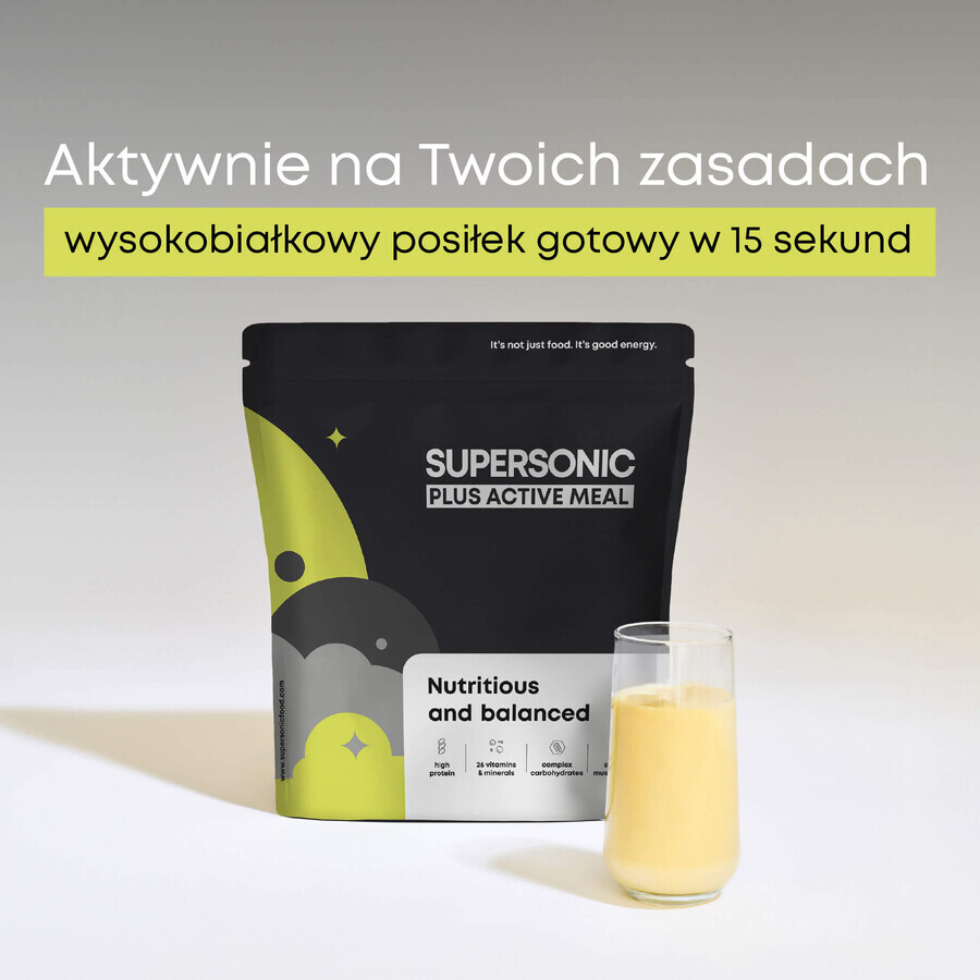 Supersonic Complete Maaltijd Plus Actieve Maaltijd, romige melksmaak, 1000 g