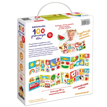 CzuCzu Library 100 first words, 2 picture books for children, 12 months and older