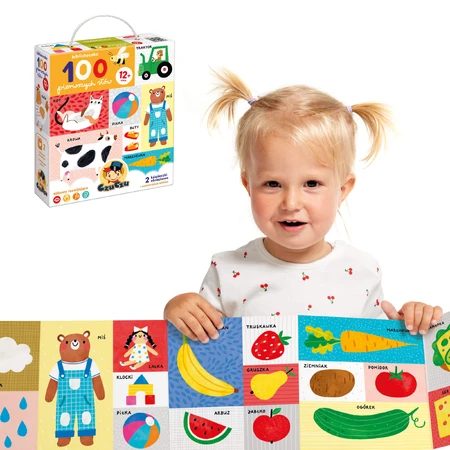 CzuCzu Library 100 first words, 2 picture books for children, 12 months and older