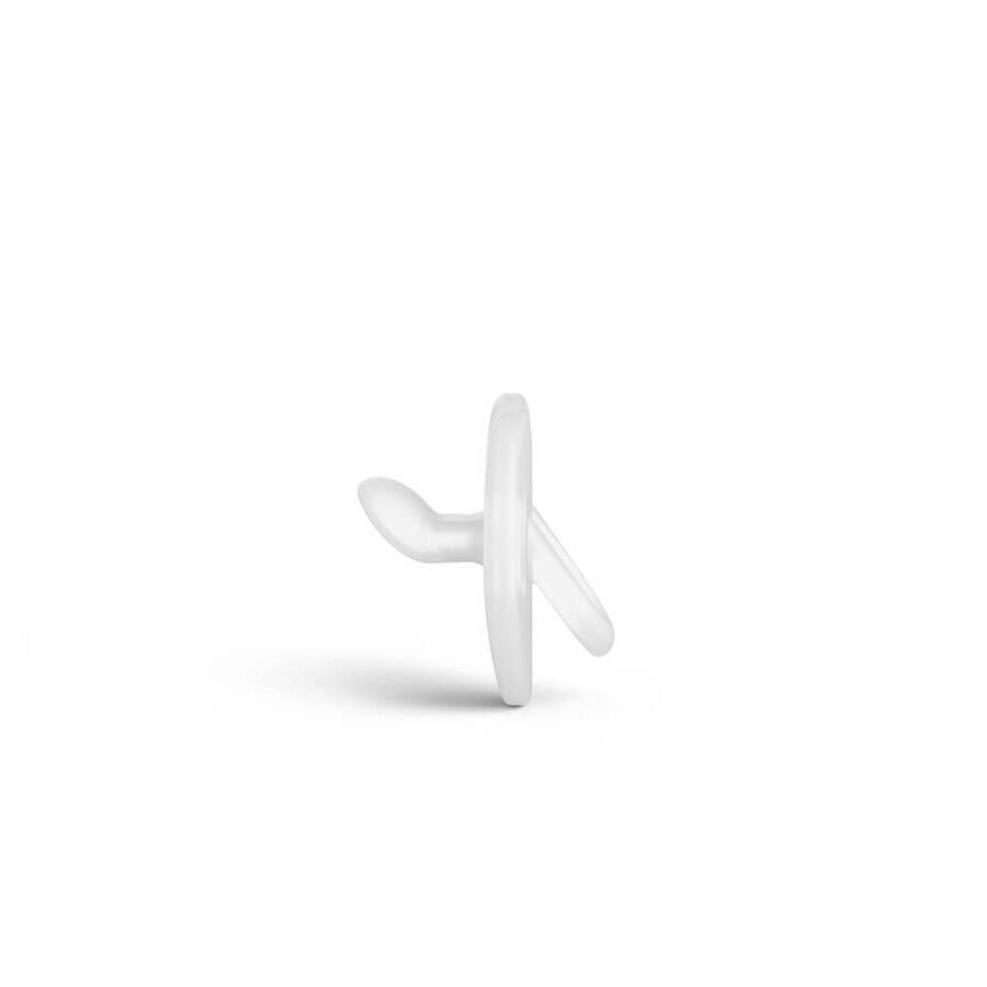 Anatomic silicone pacifier SX Pro Colour Essence, 0-6 months, White, Suavinex