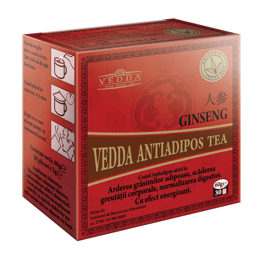 Buy Anti-fat tea with ginseng, 30 sachets, Vedda Anti-fat tea with ginseng, 30 sachets, Vedda