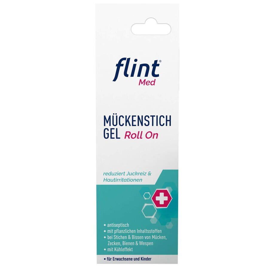Roll-on Gel calmante tras picaduras de insectos, +3 años, 10 ml, Flint Med